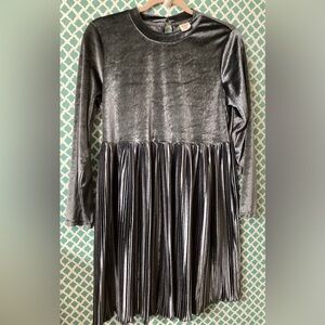 Wonder Nation silver velvet girls dress plus size 14 16